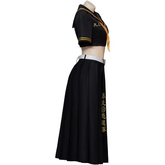 Anime Costume JK Suit Student Uniform Black Skirt Halloween Outfit, Size Large - Picture 3 of 6